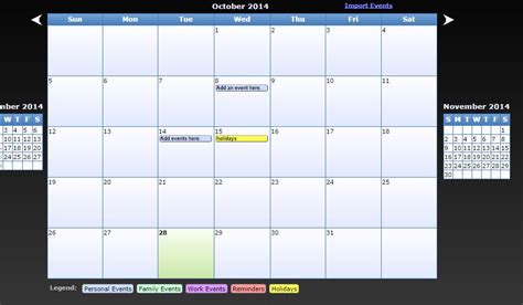 open my calendar.